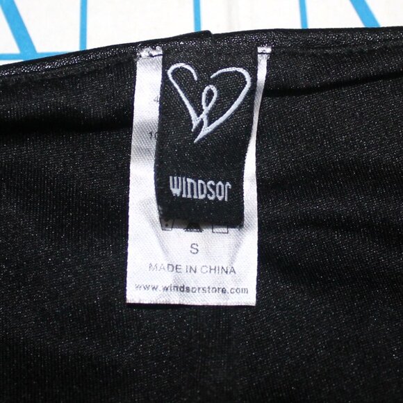 Windsor Black Pleather Sky High Leggings, XS/S - Picture 4 of 5